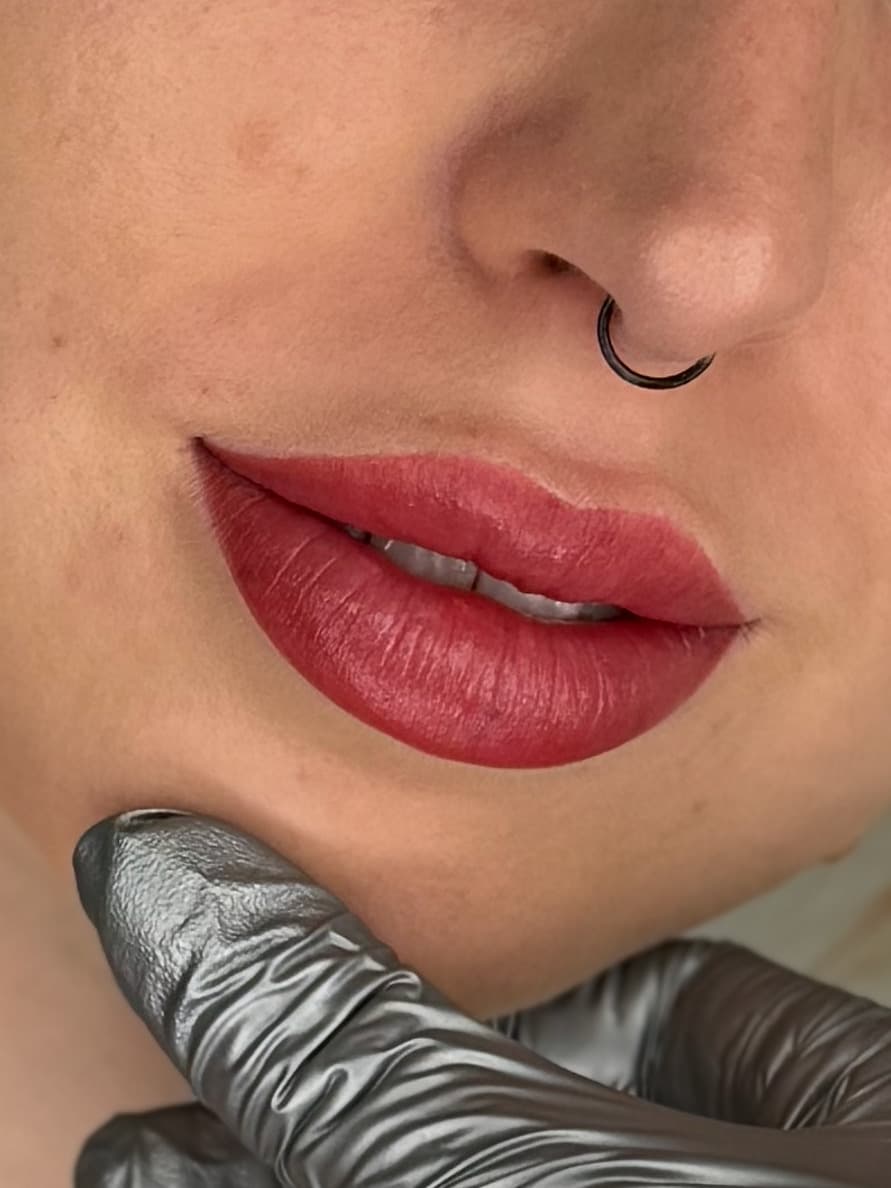 Detail pigmentace rtů